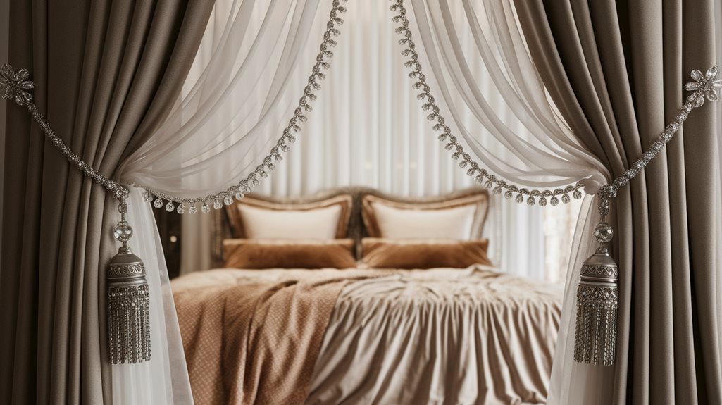 kryształowe akcenty podkreślają elegancję