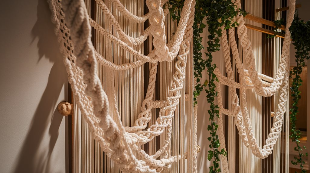 tekstylne rzeźby ścienne elegancja boho